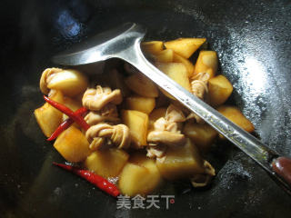 千张结烧萝卜的做法步骤：9