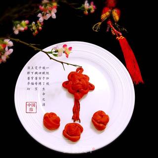 花样面包中国结的做法步骤：24