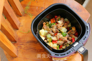 羊肉烤杂蔬的做法步骤：9