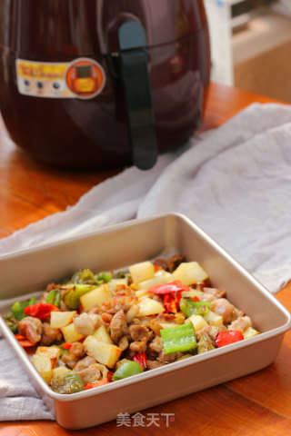 羊肉烤杂蔬的做法步骤：10