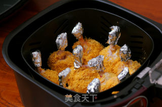 空气炸锅版黄金鸡锤的做法步骤：7