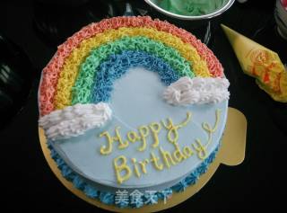 彩虹生日蛋糕的做法步骤：13