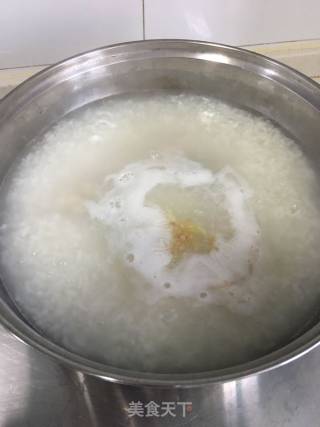 皮蛋瘦肉蔬菜粥的做法步骤：4