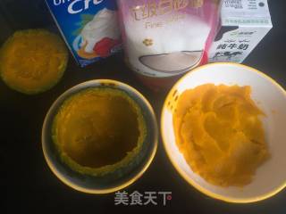万圣节南瓜鸡蛋布丁的做法步骤：2