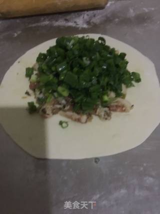 金华武义肉麦饼的做法步骤：2