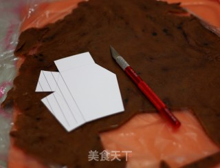 万圣前夜--万圣节棺材3D饼干的做法步骤：6