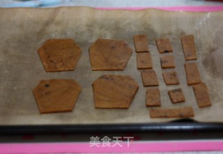 万圣前夜--万圣节棺材3D饼干的做法步骤：7