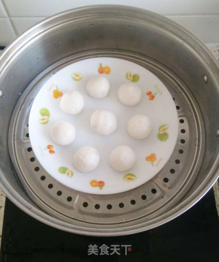 蓝莓馅黑芝麻糯米球的做法步骤：7