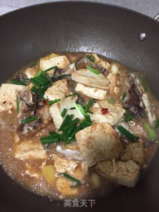 鱼头炖豆腐的做法步骤：4