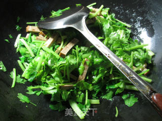 香糕炒芹菜的做法步骤：3