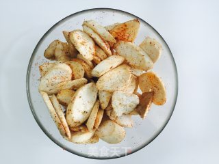 空炸锅版杏鲍菇的做法步骤：2