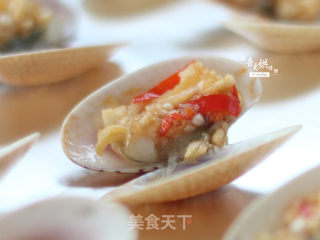 这个周末玩烧烤——蒜茸烤花蛤的做法步骤：9