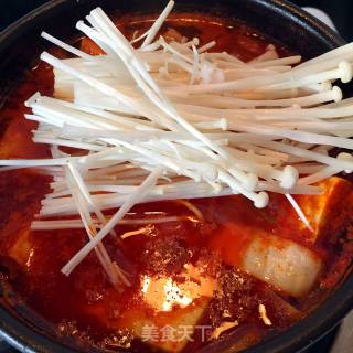 泡菜豆腐锅的做法步骤：7