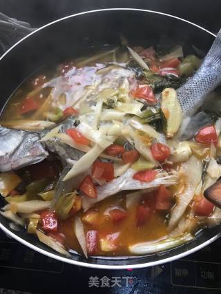 私房美味酸笋鱼的做法步骤：10
