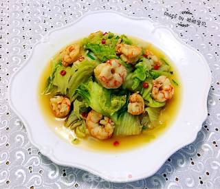 辣白菜炒虾仁的做法步骤：9
