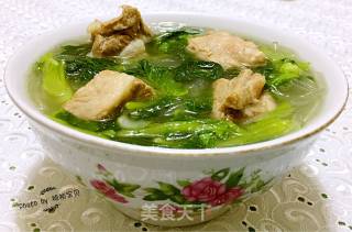 小白菜粉条排骨汤的做法步骤：10