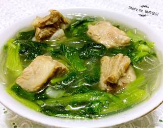 小白菜粉条排骨汤的做法步骤：13