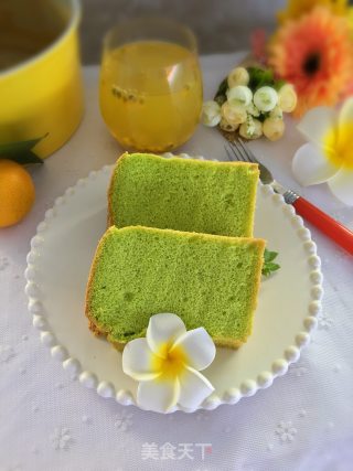清新菠菜戚风的做法步骤：16
