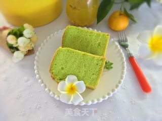 清新菠菜戚风的做法步骤：18