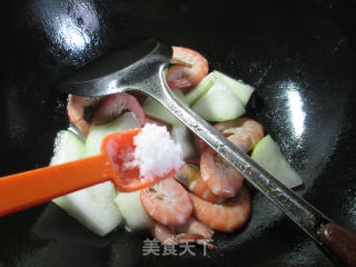鲜虾煮蒲瓜的做法步骤：6
