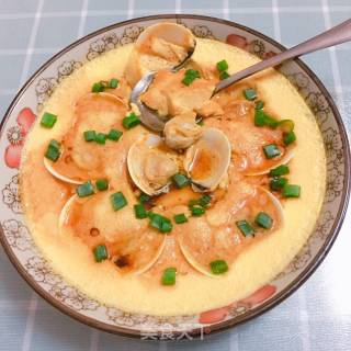 白贝蒸水蛋的做法步骤：6