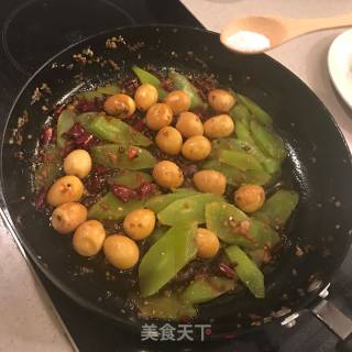 莴笋炒鹌鹑蛋的做法步骤：12