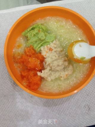 宝宝辅食毛豆鸡肉泥 面条的做法步骤：6