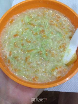 宝宝辅食毛豆鸡肉泥 面条的做法步骤：7
