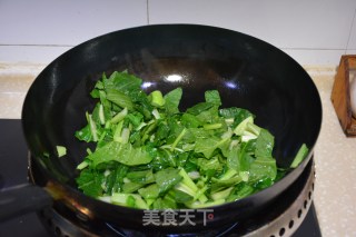 腐皮炒青菜的做法步骤：5