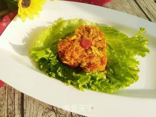 红椒汁焖饭和炒饭的做法步骤：15