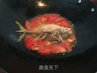 番茄金鲳鱼的做法步骤：6