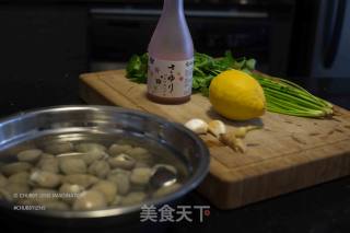 清酒煮蚬的做法步骤：1