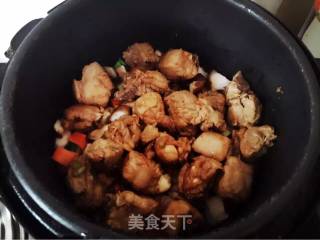香菇排骨蒸饭的做法步骤：4