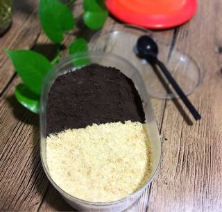 双色木糠杯的做法步骤：10