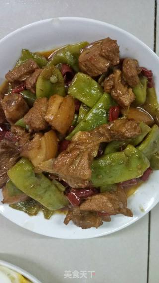 油豆啤酒焖肉的做法步骤：5