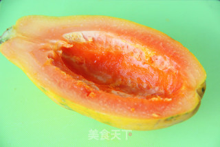 木瓜奶昔的做法步骤：2