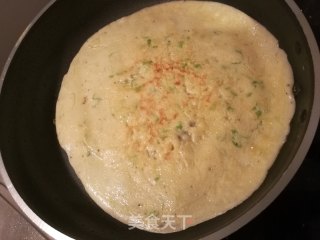 三分钟快手早餐——葱花鸡蛋软煎饼的做法步骤：6