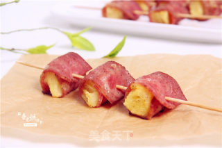 美丽新吃法——培根菠萝卷的做法步骤：8