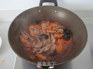豆腐菌菇炒肉片的做法步骤：7