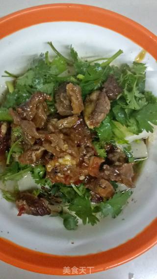 牛肉油泼面的做法步骤：7