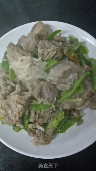 尖椒大骨肉的做法步骤：4