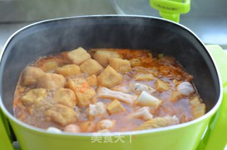 辣白菜海鲜锅的做法步骤：5