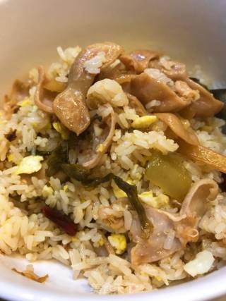 酸菜大肠炒饭的做法步骤：7