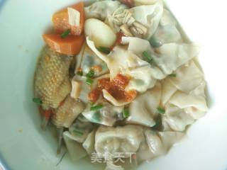 鸡汤香菇馄饨的做法步骤：8