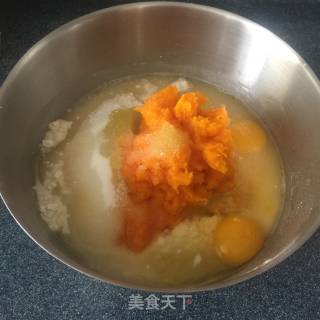 南瓜面包的做法步骤：2