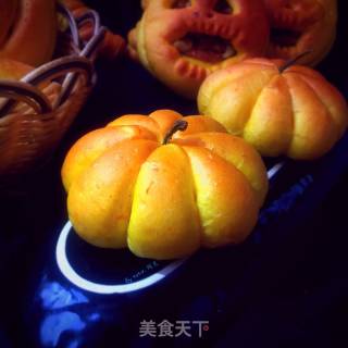 南瓜面包的做法步骤：16