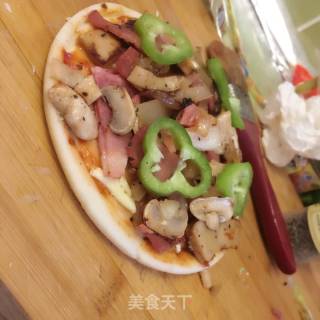 培根披萨的做法步骤：5
