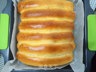 蔓越莓炼乳排包的做法步骤：11