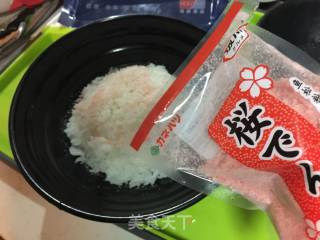 烟熏三文鱼茶泡饭的做法步骤：5