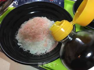 烟熏三文鱼茶泡饭的做法步骤：6